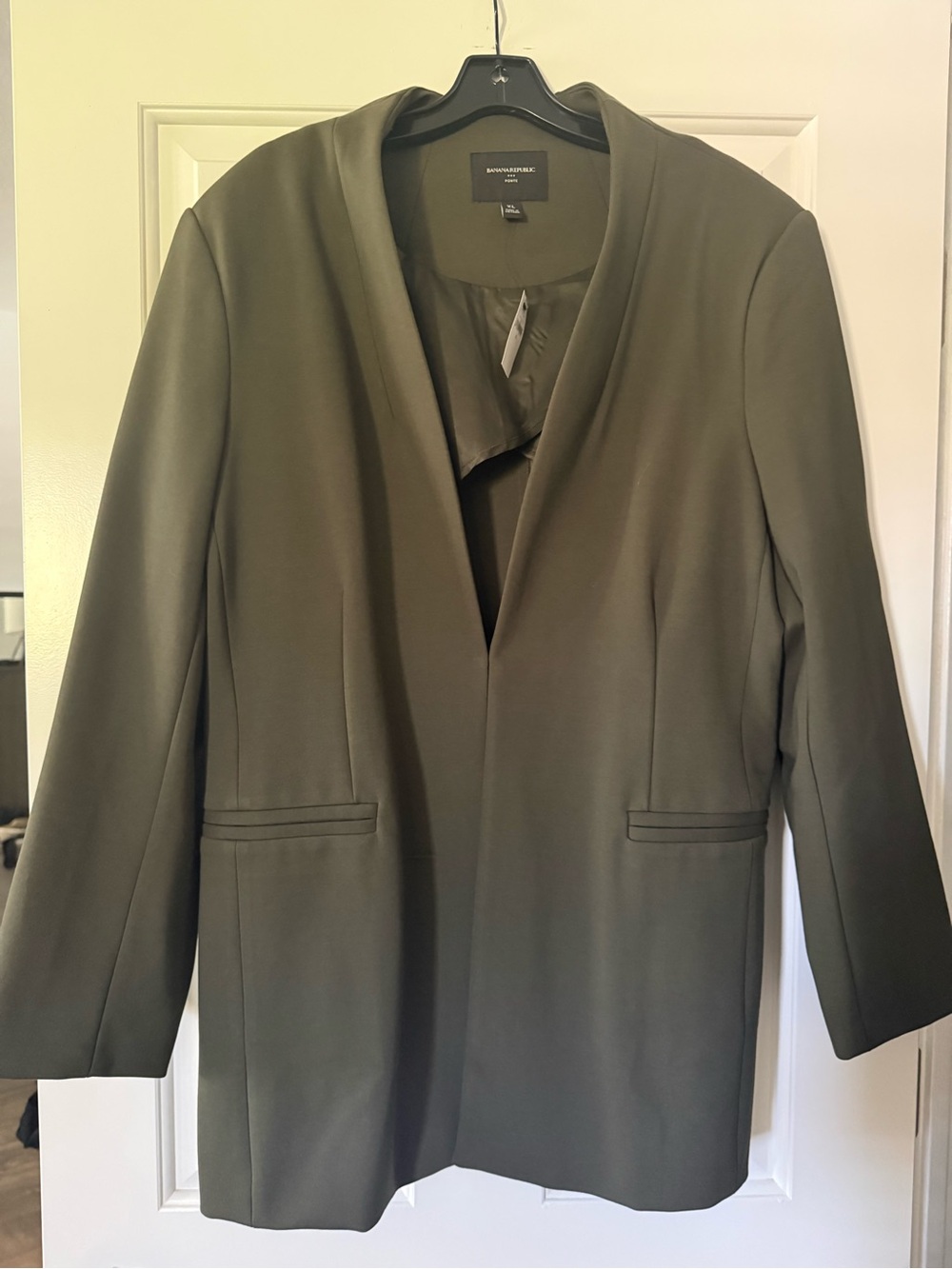 New Mallard Green Open-Front Blazer Jacket